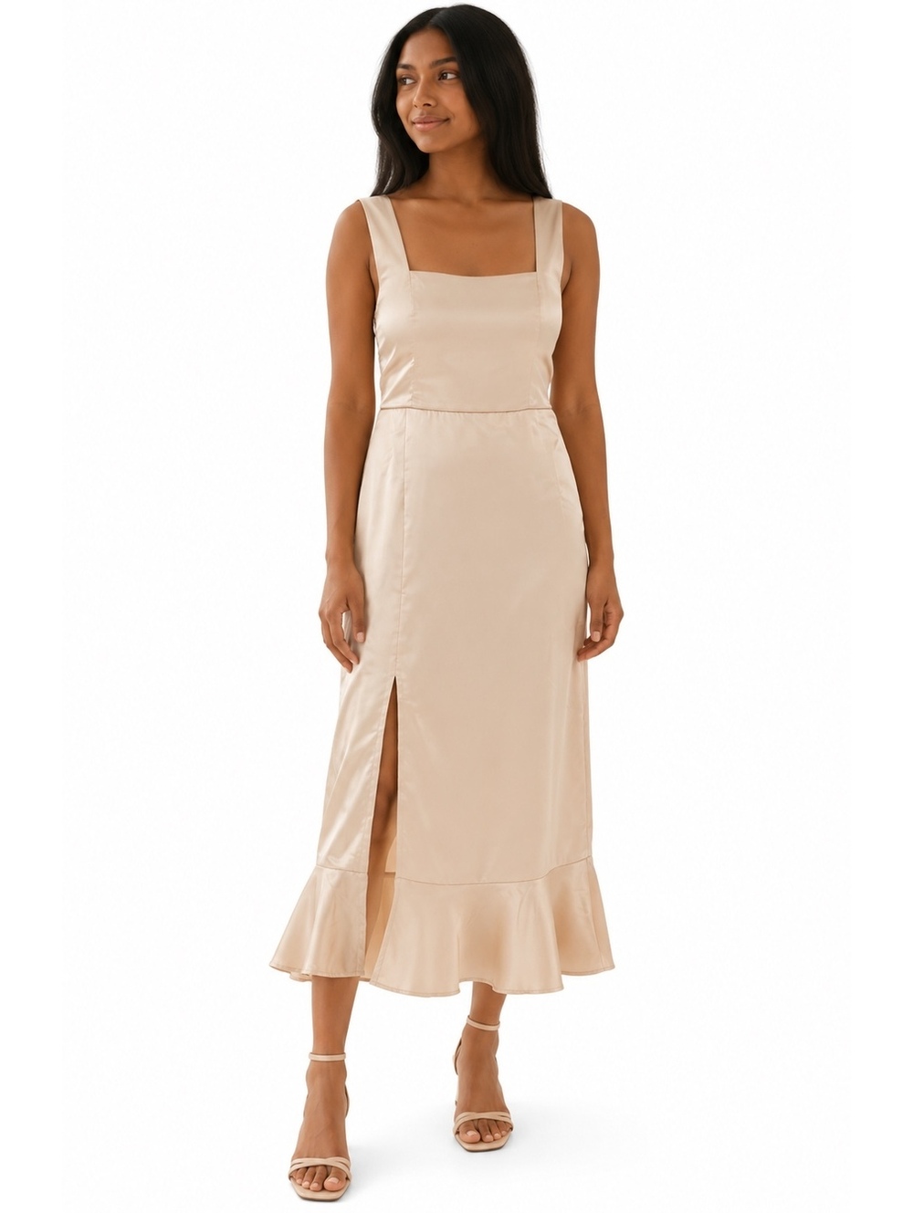 050.  NWT! Show me your MUMU•Claire Midi Gown•Size L